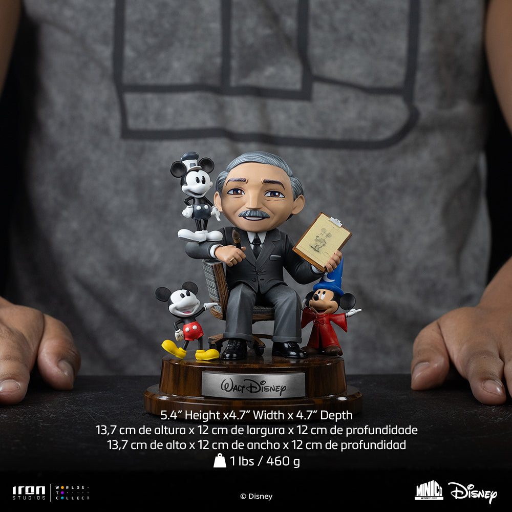 Pré-venda - Estátua Walt Disney - Disney - MiniCo - Iron Studios