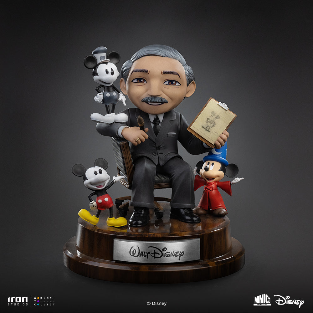 Pré-venda - Estátua Walt Disney - Disney - MiniCo - Iron Studios