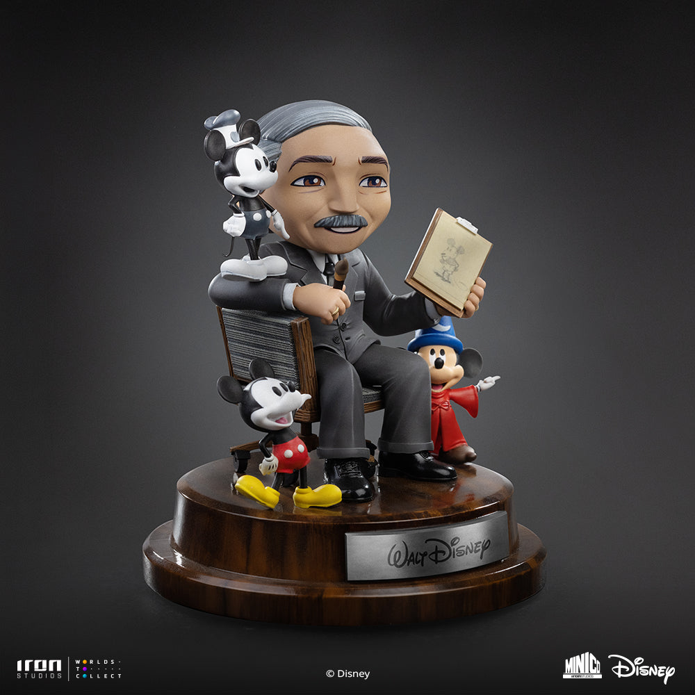 Pré-venda - Estátua Walt Disney - Disney - MiniCo - Iron Studios