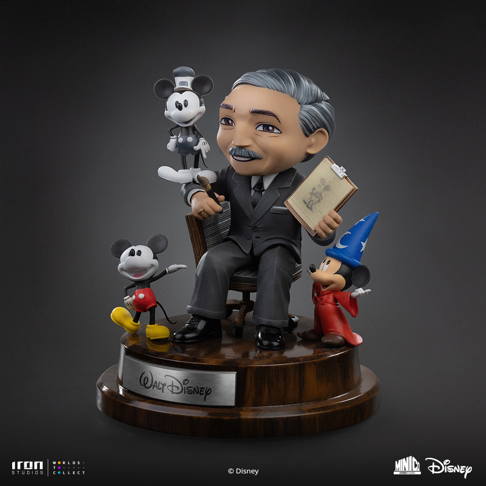 Pré-venda - Estátua Walt Disney - Disney - MiniCo - Iron Studios
