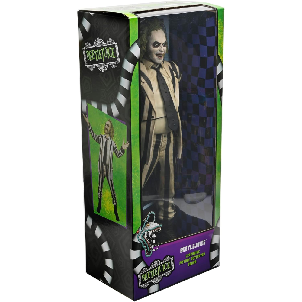 Figura Beetlejuice (Striped Suit with Sound) – Beetlejuice – 1/4 Scale - Neca