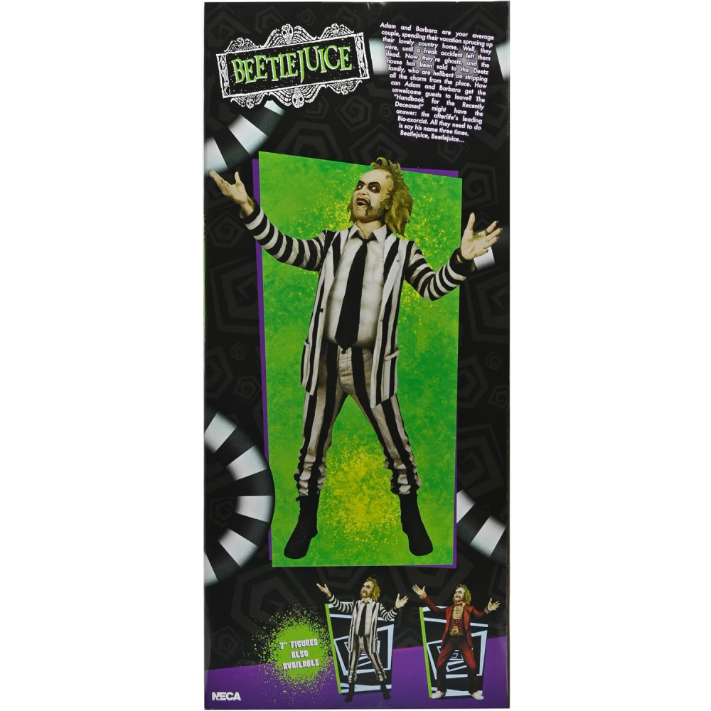 Figura Beetlejuice (Striped Suit with Sound) – Beetlejuice – 1/4 Scale - Neca