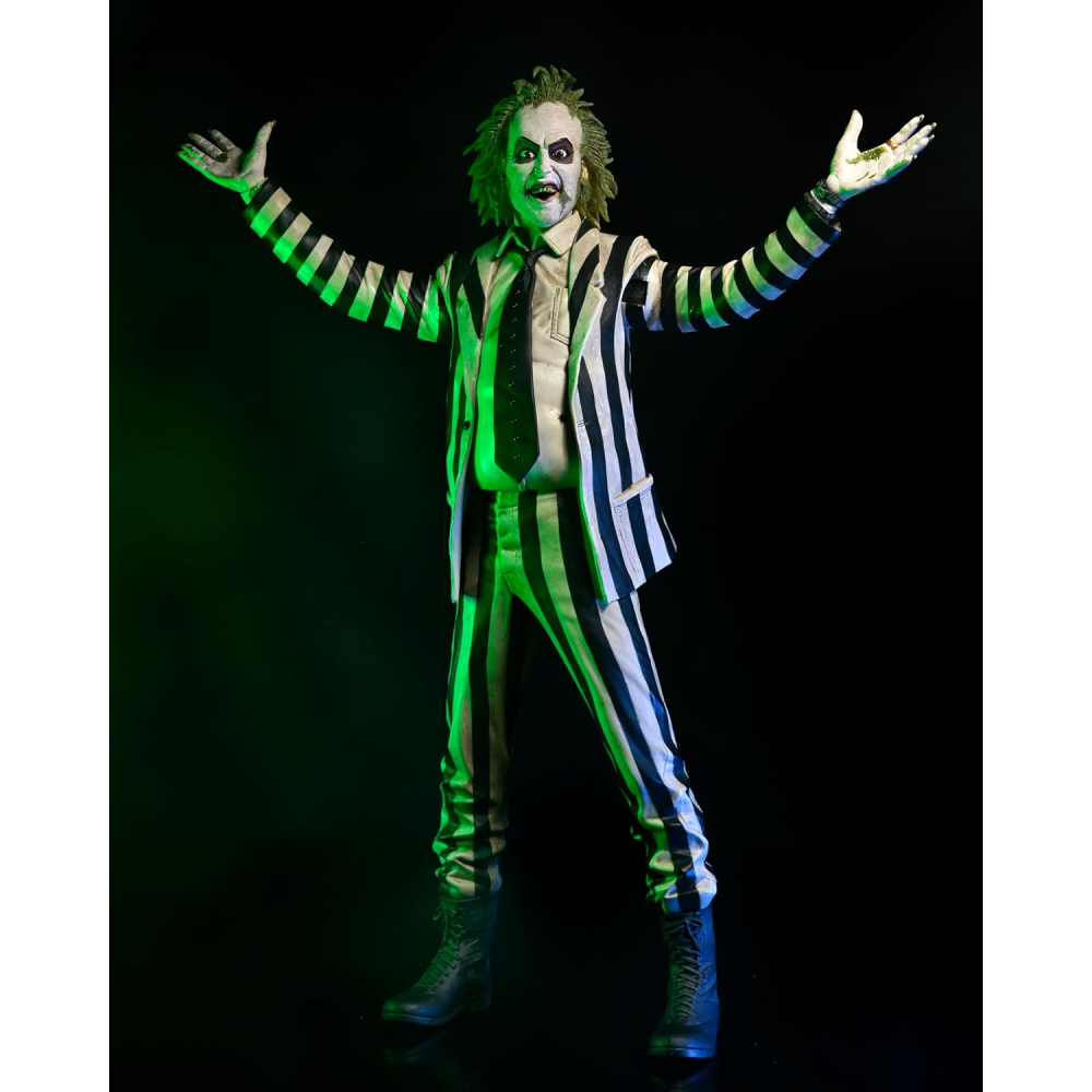 Figura Beetlejuice (Striped Suit with Sound) – Beetlejuice – 1/4 Scale - Neca