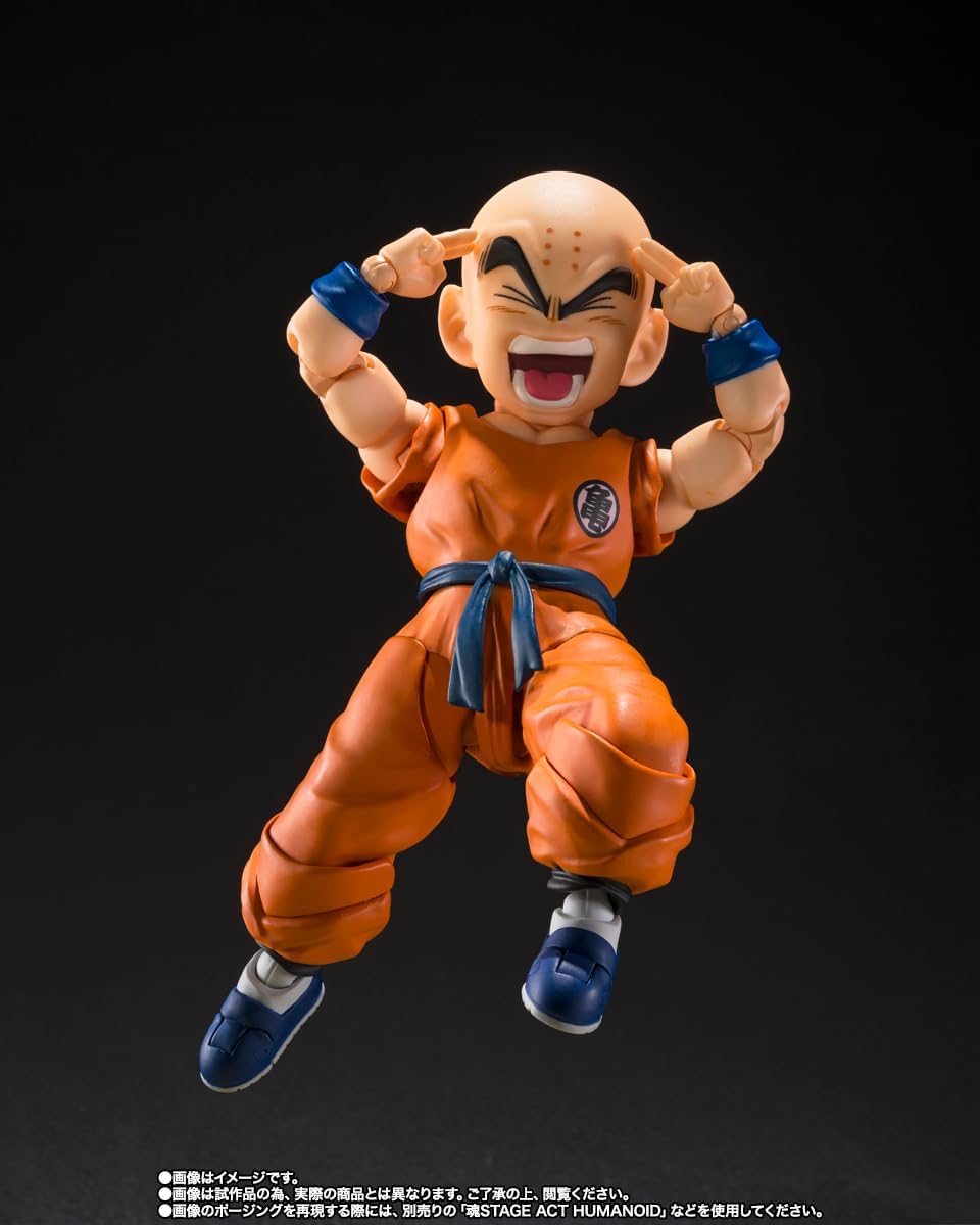 Figura Krillin - Son Goku's Best friend- Dragon Ball Z - S.H.Figuarts - Bandai