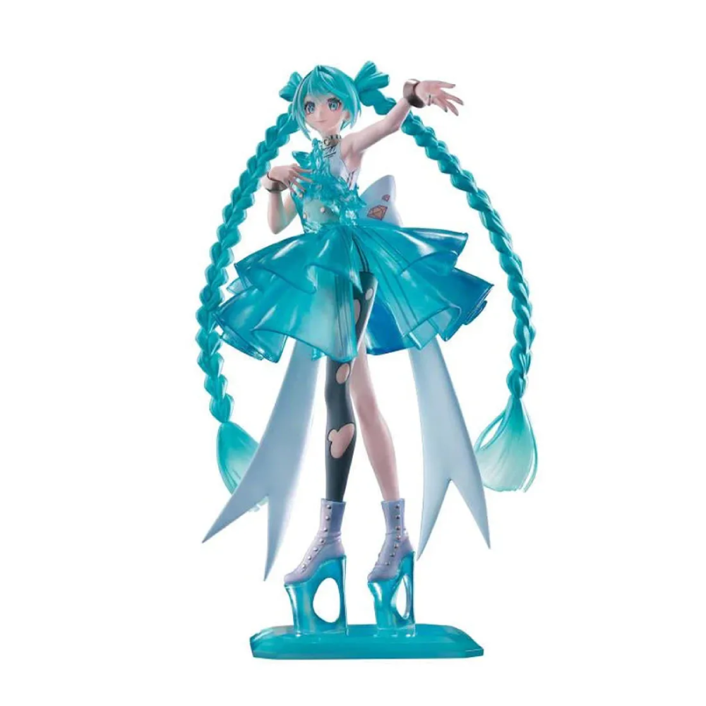 Estátua Hatsune Miku - Hatsune Miku - Clearluxe Emerald Gem Evolve - Banpresto