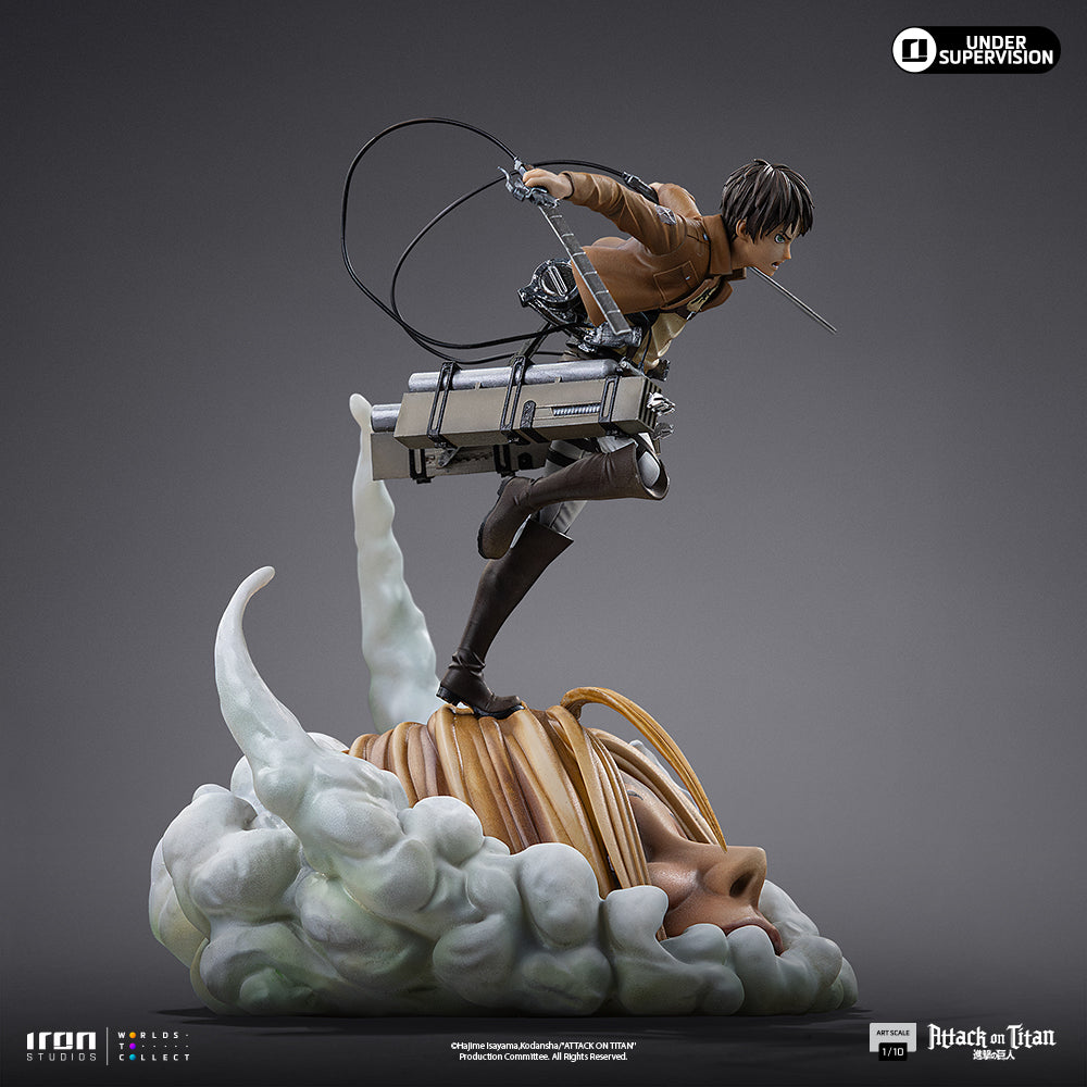 Estátua Eren Yeager - Attack on Titan - Art Scale 1/10 - Iron Studios