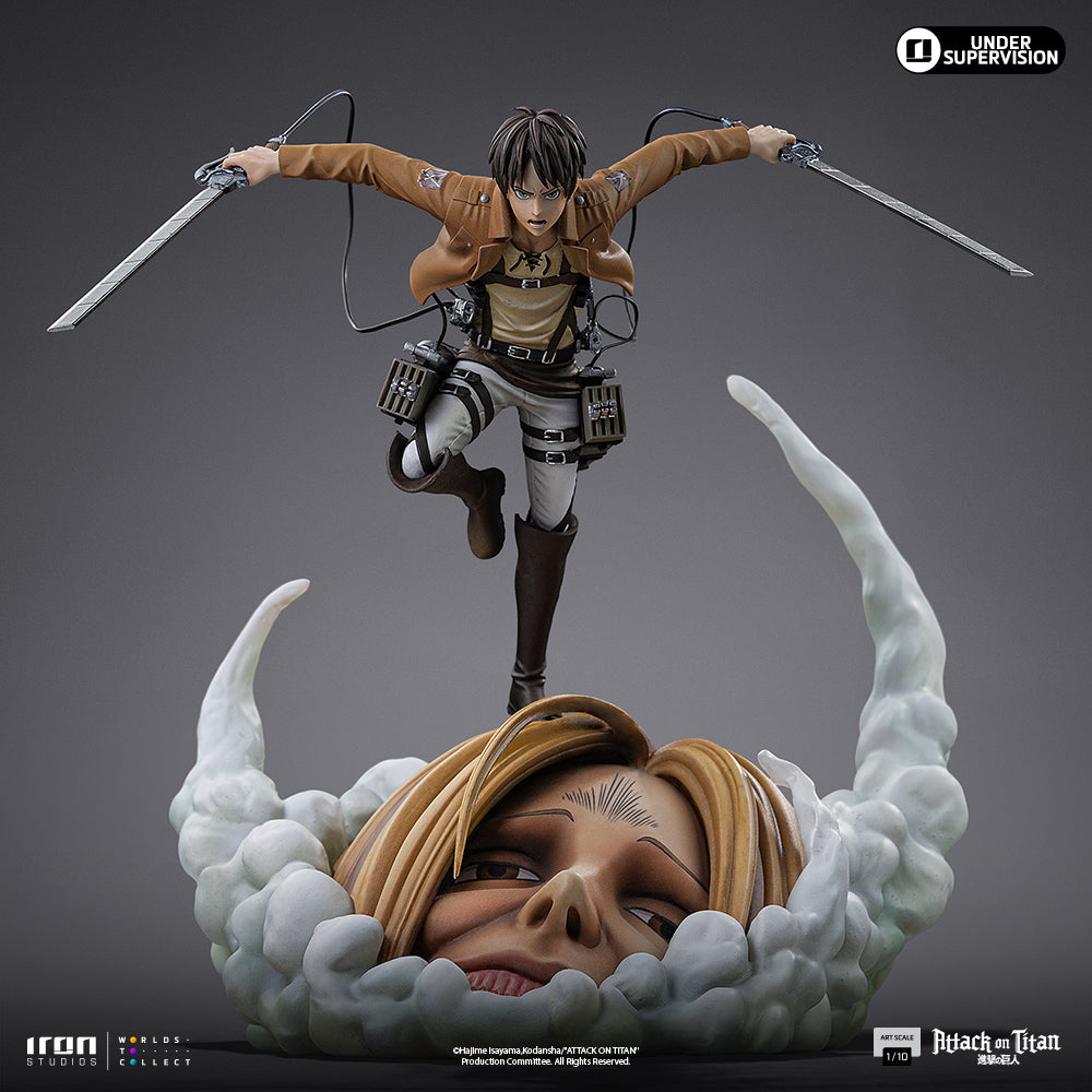 Estátua Eren Yeager - Attack on Titan - Art Scale 1/10 - Iron Studios