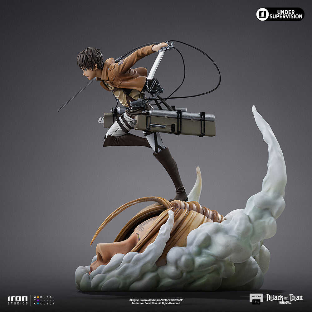 Estátua Eren Yeager - Attack on Titan - Art Scale 1/10 - Iron Studios