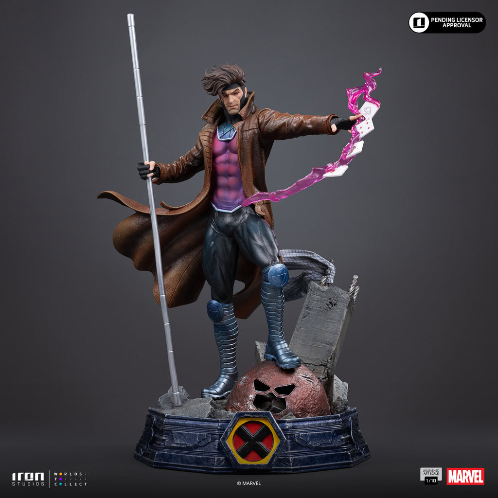 Pré-Venda Estátua - Gambit Unleashed - X-Men - Art Scale 1/10 - Iron Studios