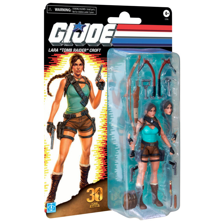 Pré-Venda - G.I. Joe Classified Series Retro Cardback Collaborative Lara Croft TOMB RAIDER - Hasbro