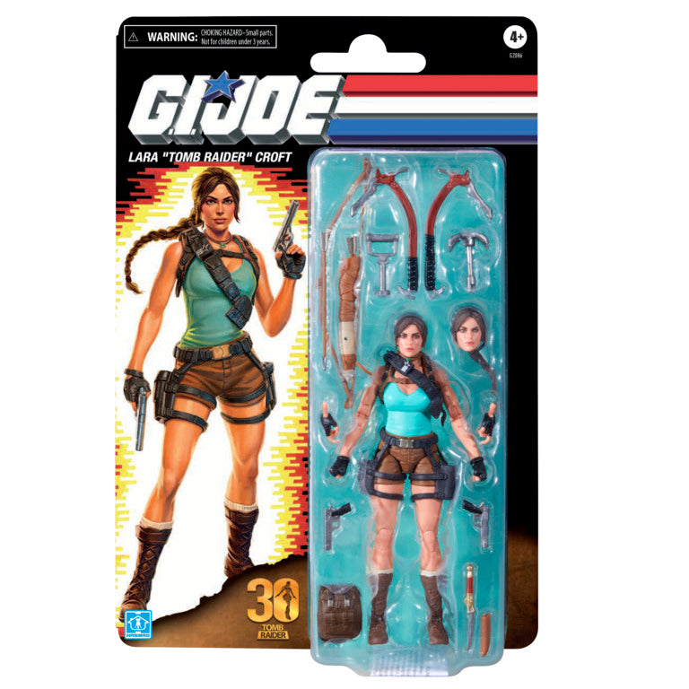 Pré-Venda - G.I. Joe Classified Series Retro Cardback Collaborative Lara Croft TOMB RAIDER - Hasbro