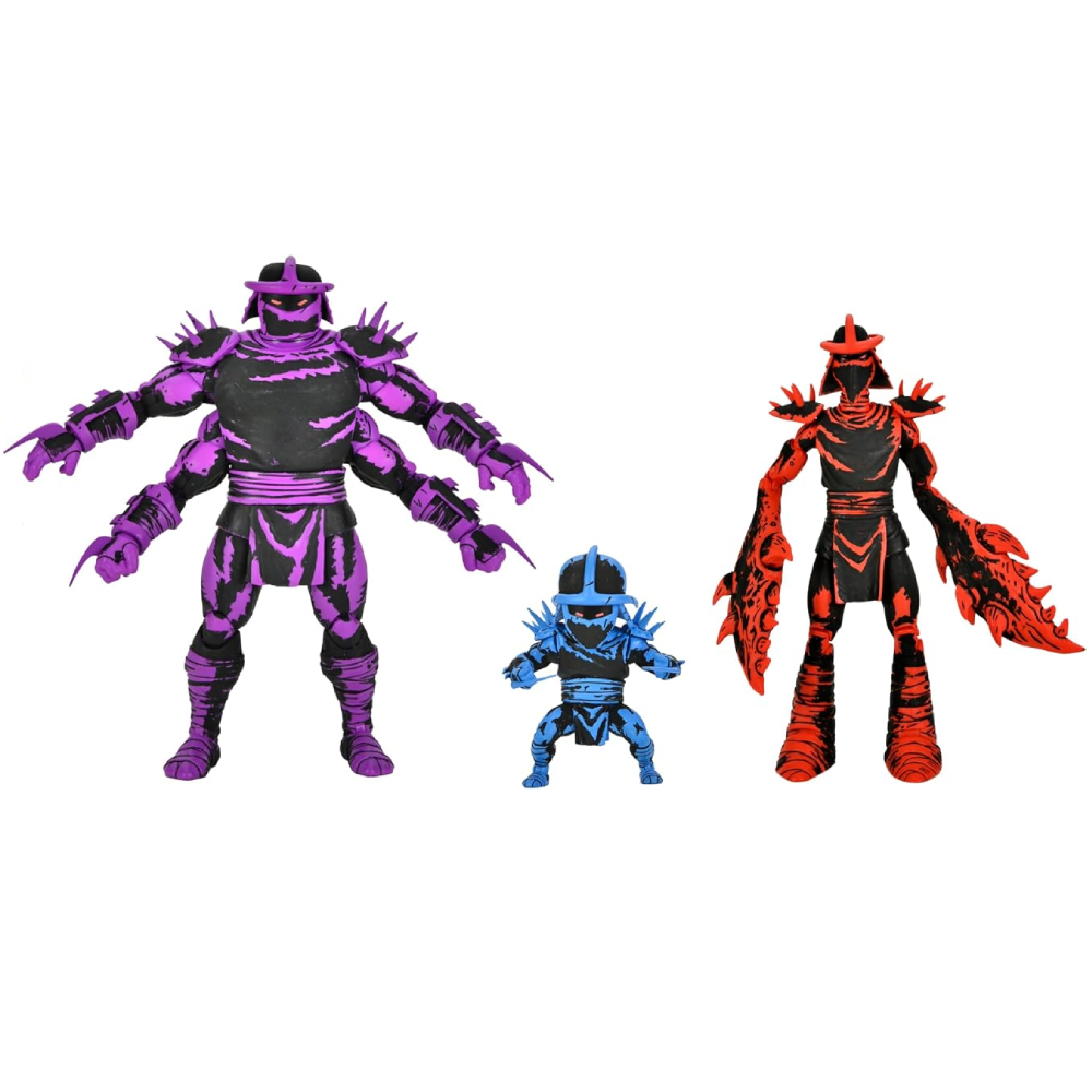 Figura Shredder Clones 3 Pack - Mirage Comics - TMNT - 7