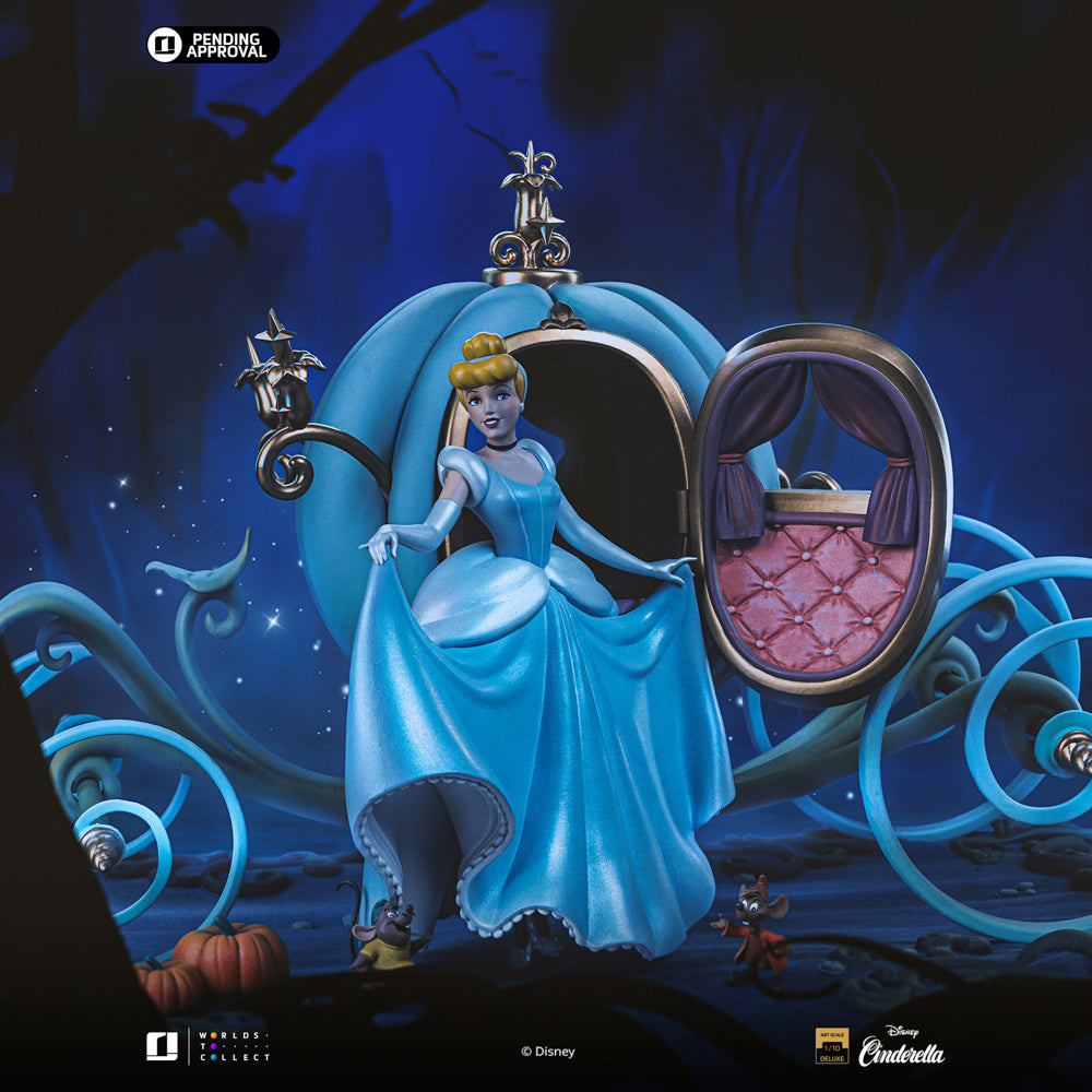 Estátua Cinderella Deluxe - Disney Classics - Art Scale 1/10 - Iron Studios