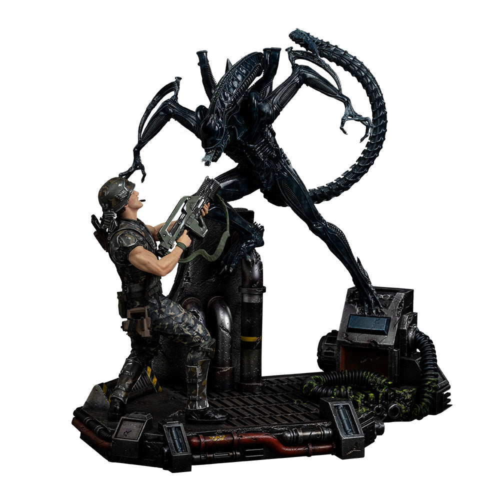 Pré-Venda Estátua - Alien Xenomorph Warrior vs Corporal Dwayne Hicks - Aliens - Art Scale 1/10 - Iron Studios