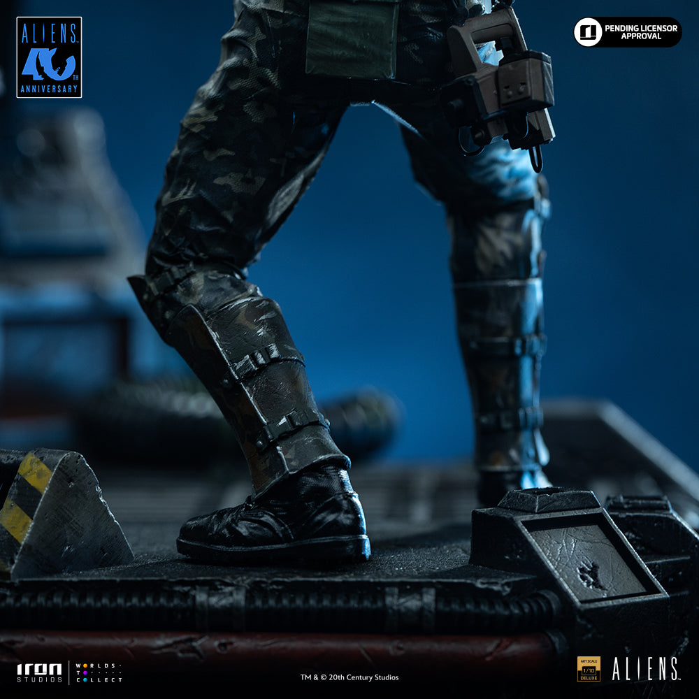 Pré-Venda Estátua - Alien Xenomorph Warrior vs Corporal Dwayne Hicks - Aliens - Art Scale 1/10 - Iron Studios