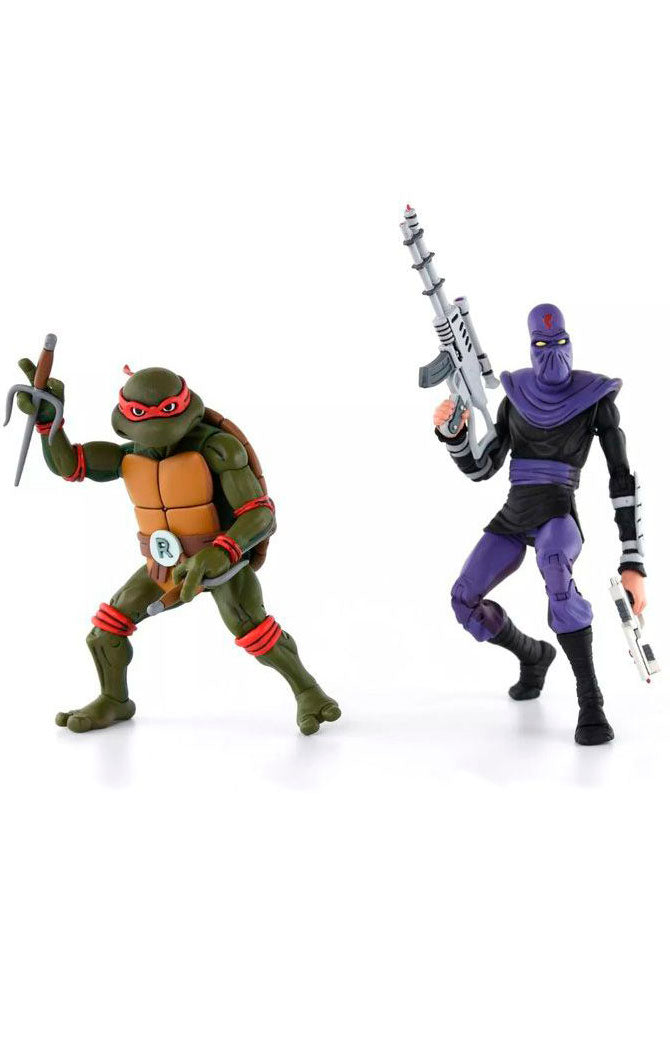Figura Raphael Vs Foot Soldier Pack - TMNT - Neca