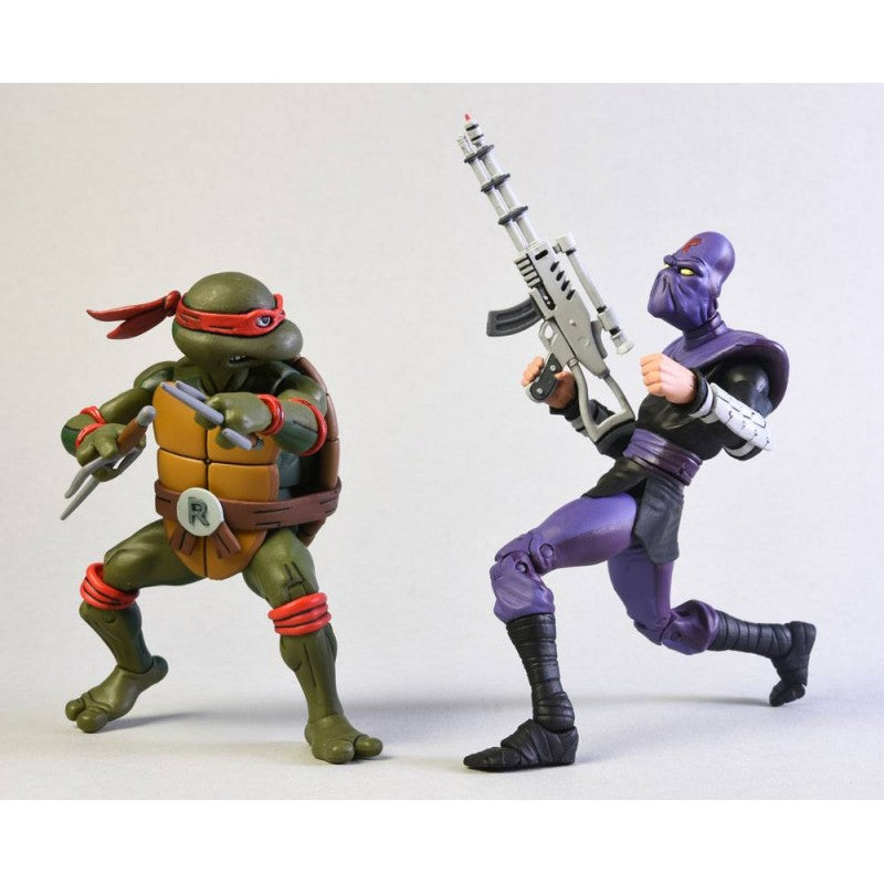 Figura Raphael Vs Foot Soldier Pack - TMNT - Neca