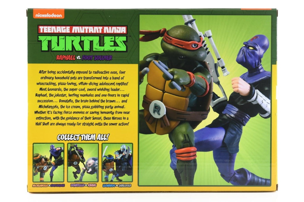 Figura Raphael Vs Foot Soldier Pack - TMNT - Neca