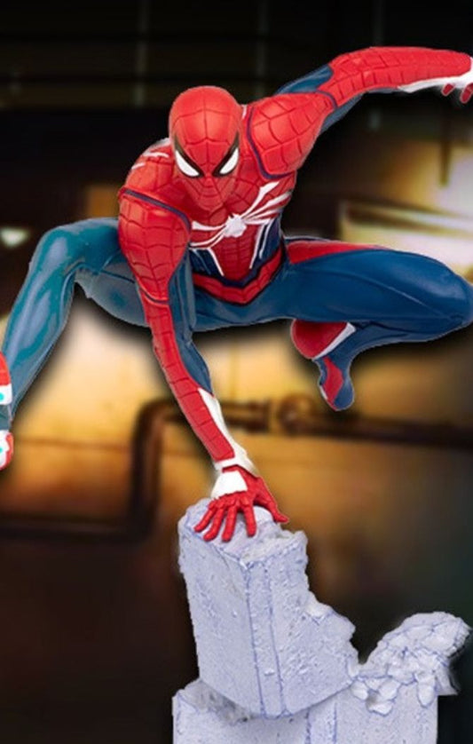Estátua Spider-Man Advanced Suit - Marvel's Spider-Man - Gameverse Diorama Statue - PCS