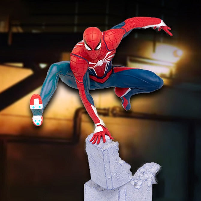 Estátua Spider-Man Advanced Suit - Marvel's Spider-Man - Gameverse Diorama Statue - PCS