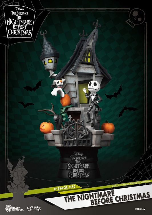Estátua Jack Skellington - O Estranho Mundo de Jack - D-Stage - Beast Kingom