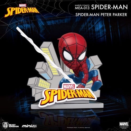 Estátua Peter Parker - Spider-Man: Into Spiderverse - Mini Egg Attack - Beast Kingdom