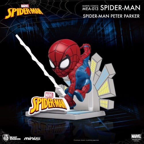 Estátua Peter Parker - Spider-Man: Into Spiderverse - Mini Egg Attack - Beast Kingdom