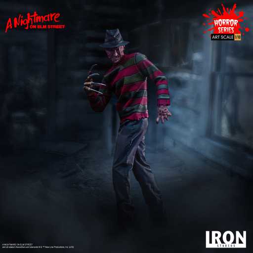 Estátua Freddy Krueger Regular - A Nightmare on Elm Street  - Bds Art Scale 1/10 - Iron Studios