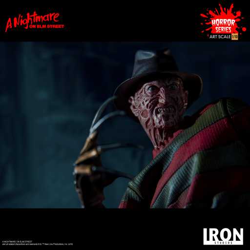 Estátua Freddy Krueger Regular - A Nightmare on Elm Street  - Bds Art Scale 1/10 - Iron Studios