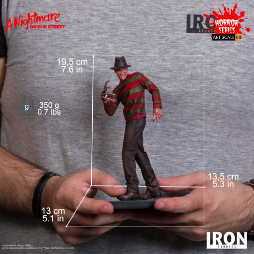 Estátua Freddy Krueger Regular - A Nightmare on Elm Street  - Bds Art Scale 1/10 - Iron Studios