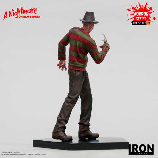 Estátua Freddy Krueger Regular - A Nightmare on Elm Street  - Bds Art Scale 1/10 - Iron Studios