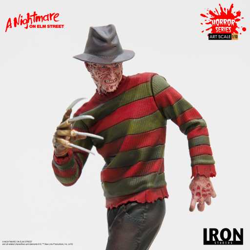 Estátua Freddy Krueger Regular - A Nightmare on Elm Street  - Bds Art Scale 1/10 - Iron Studios