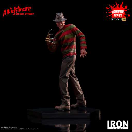 Estátua Freddy Krueger Regular - A Nightmare on Elm Street  - Bds Art Scale 1/10 - Iron Studios