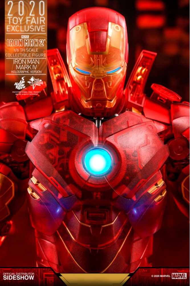 Figura Iron Man MK IV Holographic Ver. 1/6 (Exclusivo) - Iron Man II - Hot Toys