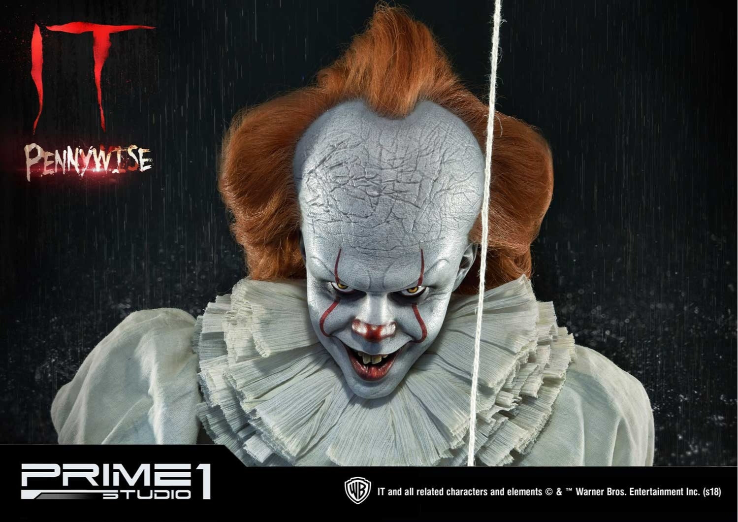 Estátua Pennywise 1/2 - It! - Prime 1 – Iron Studios Brasil