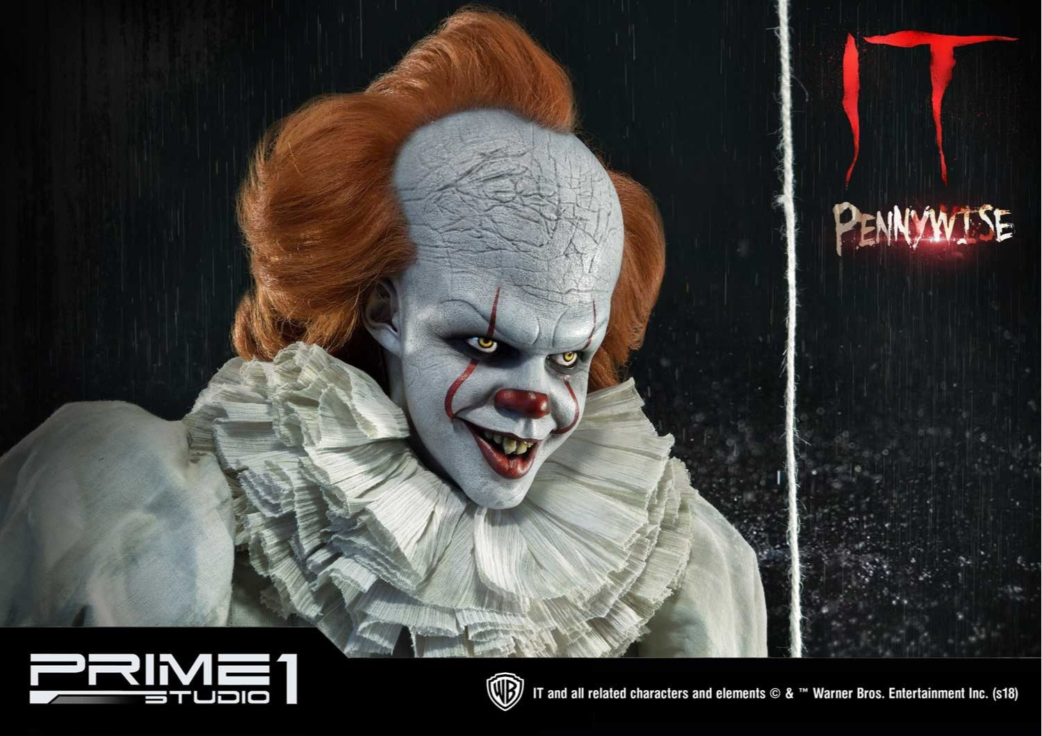 Estátua Pennywise 1/2 - It! - Prime 1 – Iron Studios Brasil