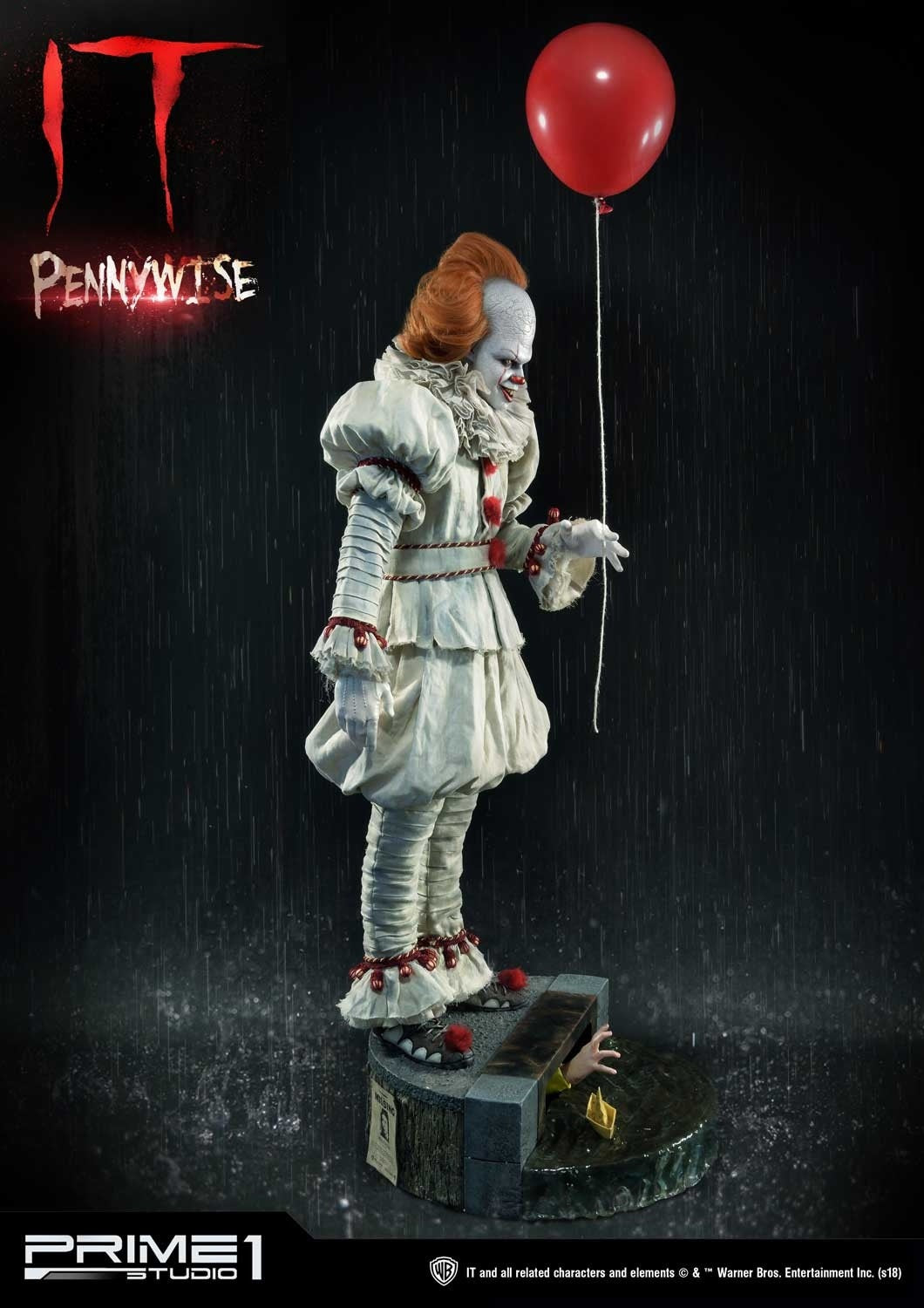 Estátua Pennywise 1/2 - It! - Prime 1 – Iron Studios Brasil