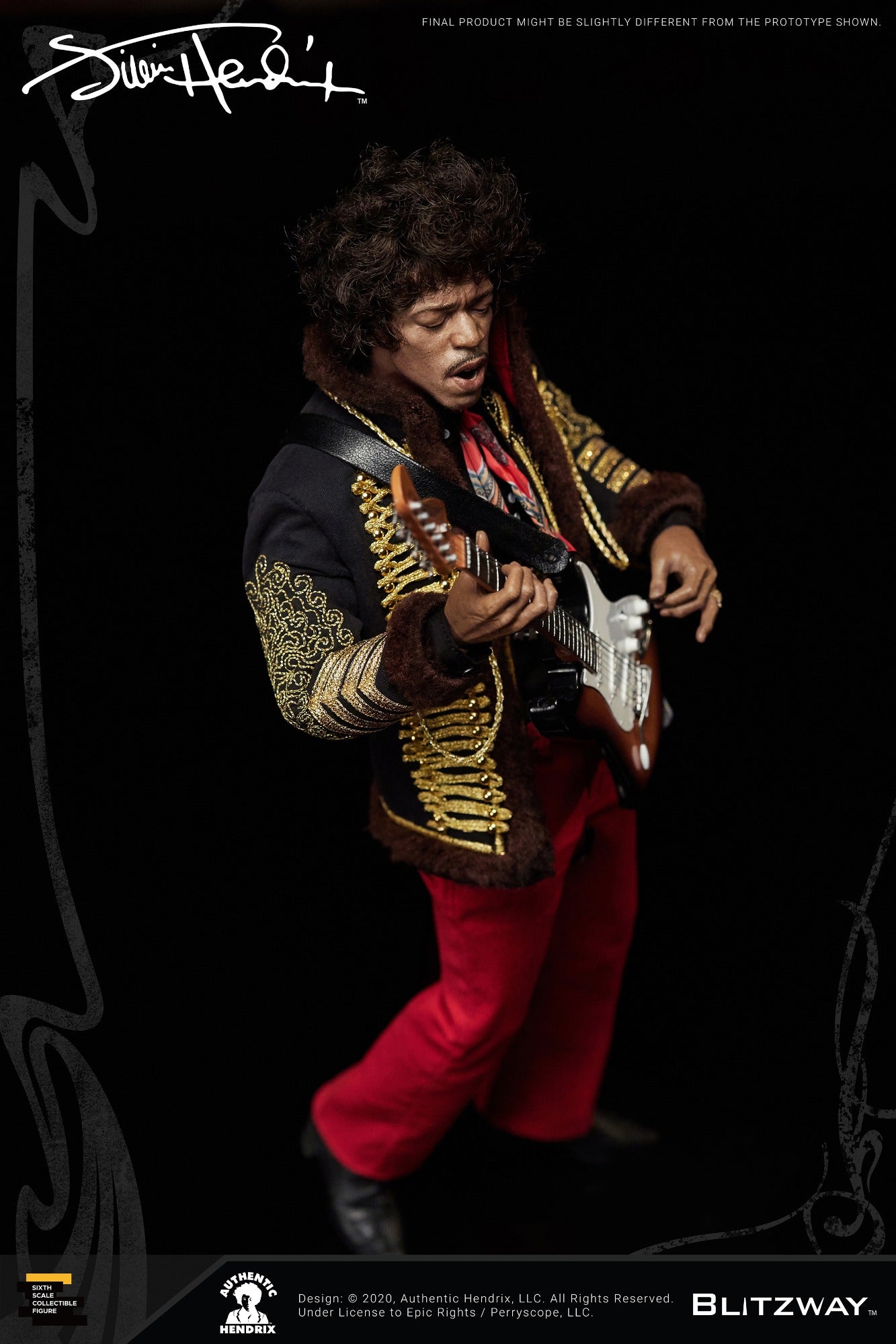 Jimi Hendrix BLITZWAY 新品　初回特典付き　ジミヘン　1/6 Figura Jimi Hendrix - 1/6 Figure - Blitzway – Iron Studios Brasil