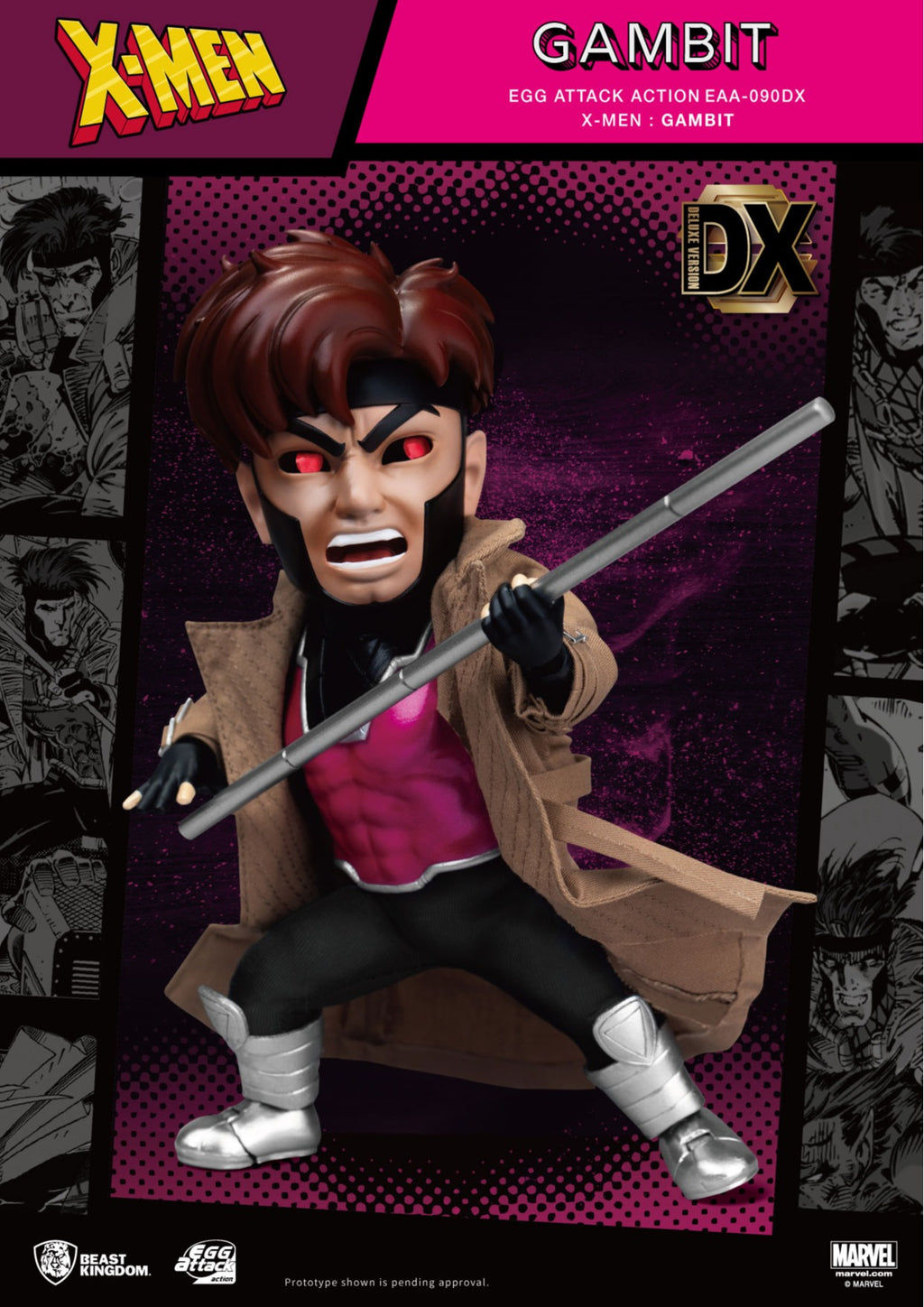 Figura Gambit Deluxe - X-Men - Egg Attack - Beast Kingdom