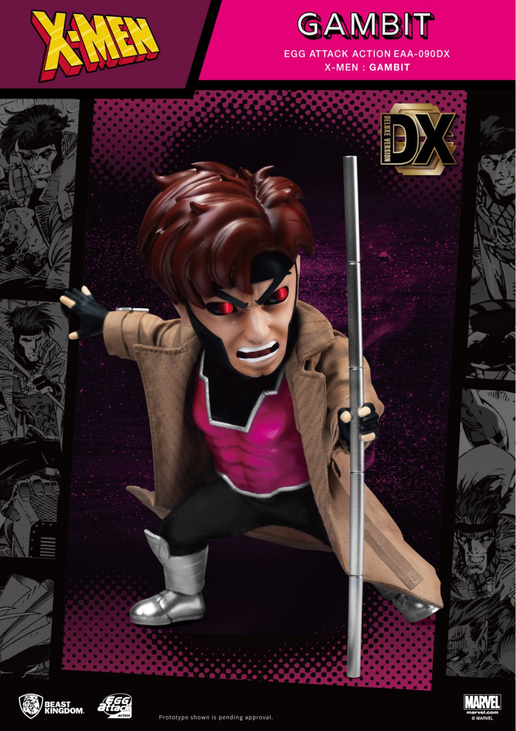 Figura Gambit Deluxe - X-Men - Egg Attack - Beast Kingdom