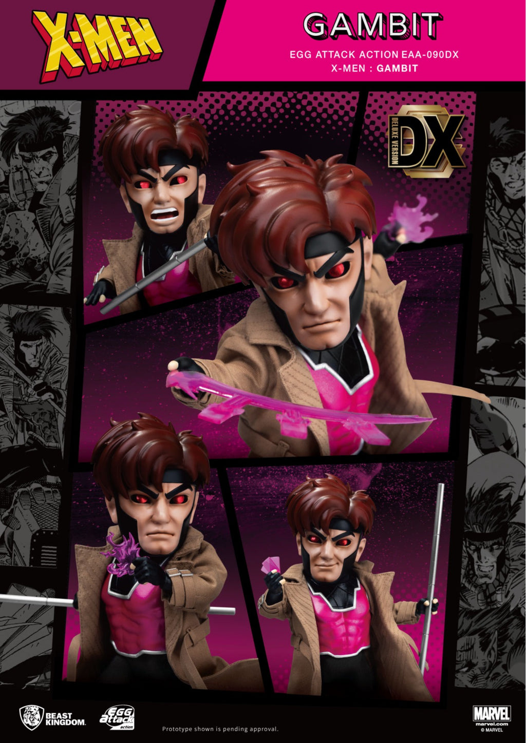Figura Gambit Deluxe - X-Men - Egg Attack - Beast Kingdom