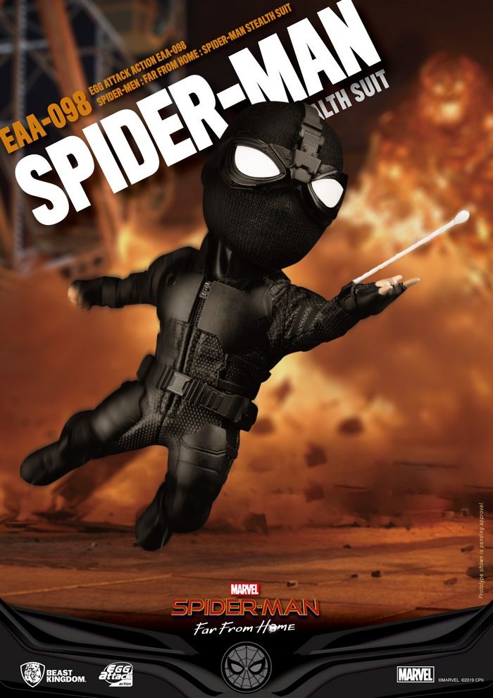 Figura Spider-Man Stealth Suit - Spider-Man: Far From Home - Egg Attack - Beast Kingdom