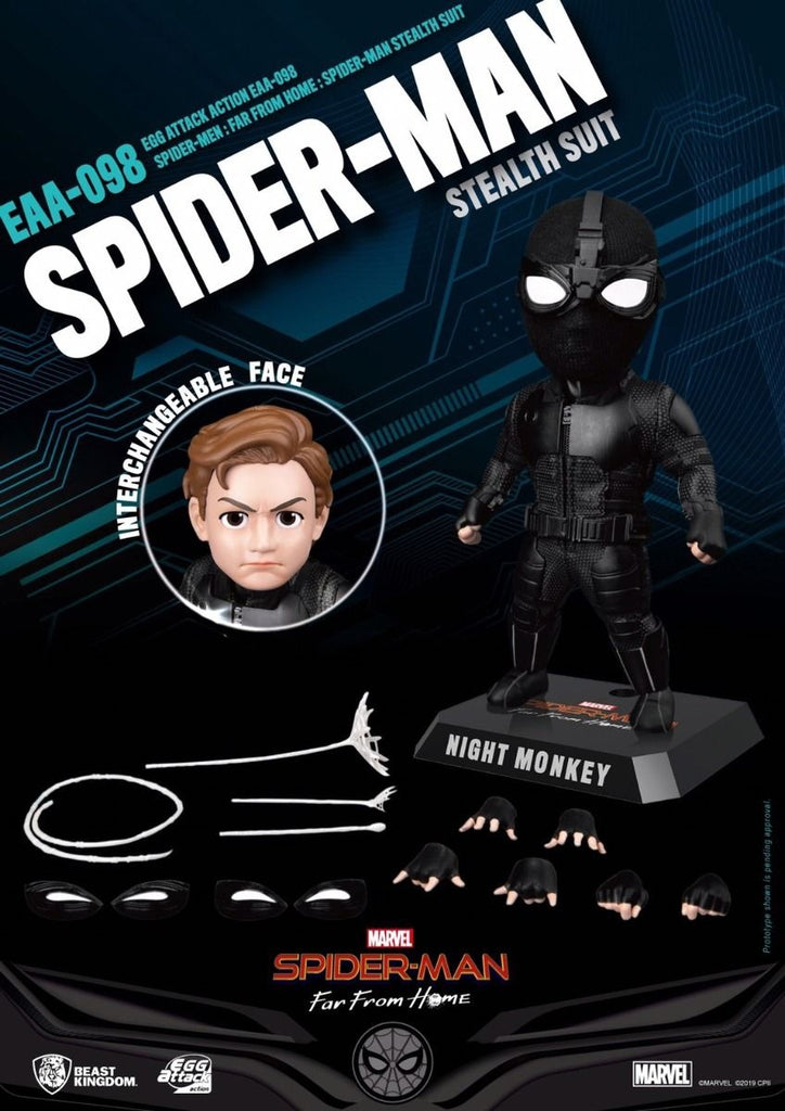 Figura Spider-Man Stealth Suit - Spider-Man: Far From Home - Egg Attack - Beast Kingdom