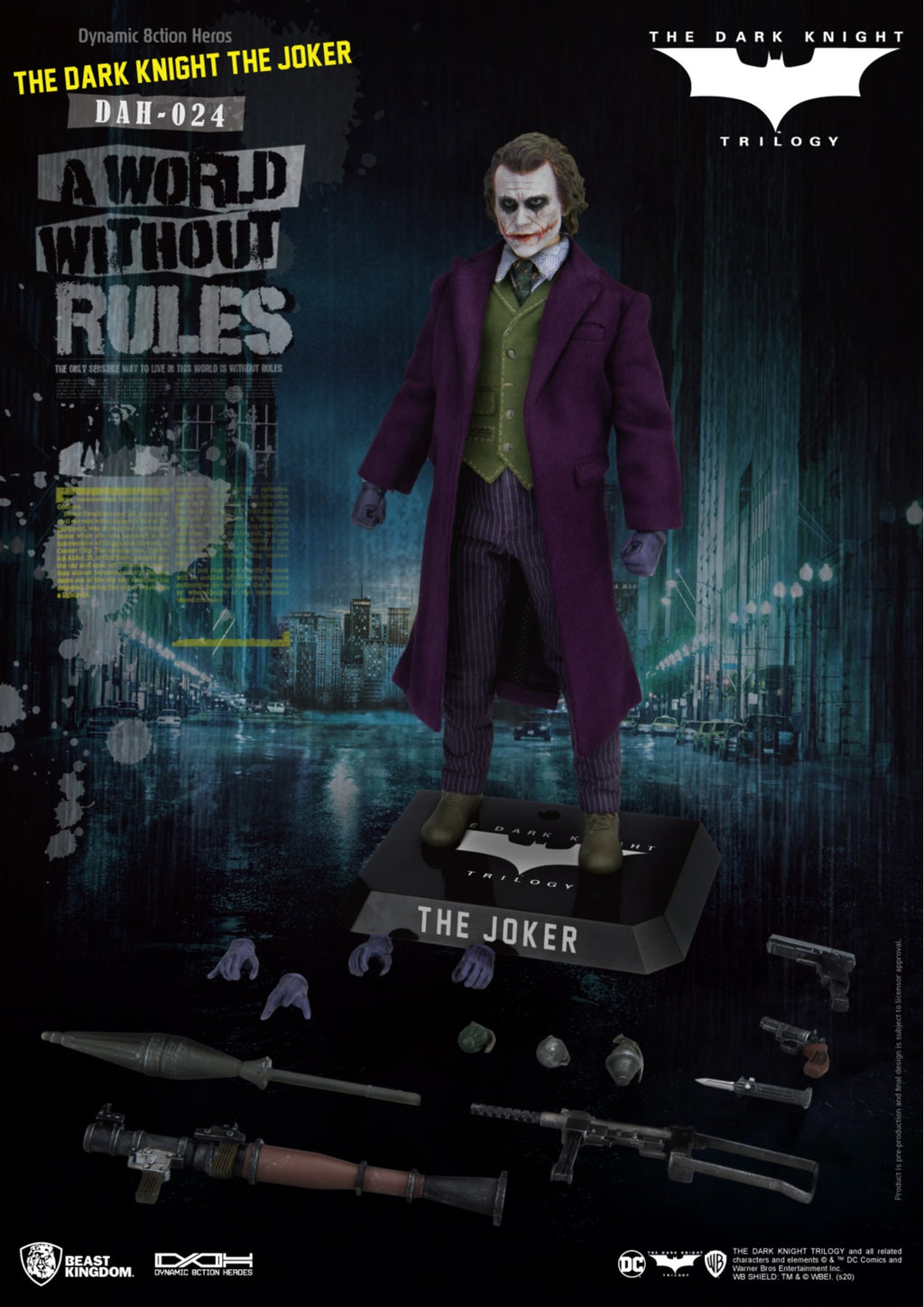 Figura The Joker - Batman: The Dark Knight - 1/9 DAH - Beast Kingdom