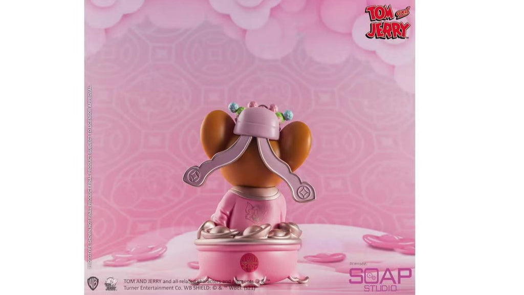 Estátua Jerry Mouse God of Wealth Pink Ver - Tom and Jerry - Soap Studio