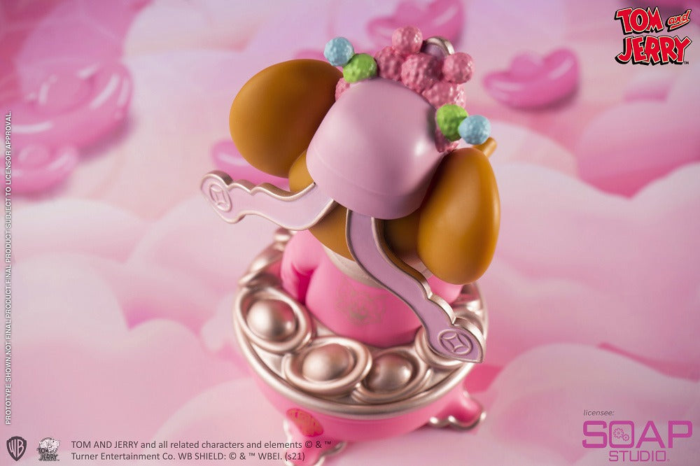 Estátua Jerry Mouse God of Wealth Pink Ver - Tom and Jerry - Soap Studio