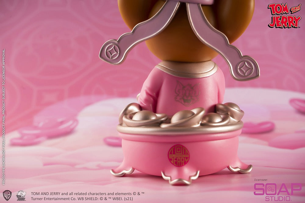 Estátua Jerry Mouse God of Wealth Pink Ver - Tom and Jerry - Soap Studio