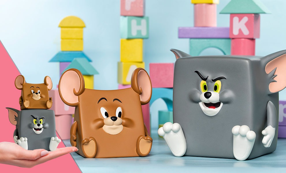 Estátua Tom and Jerry Action Mishap - Tom and Jerry - Soap Studio