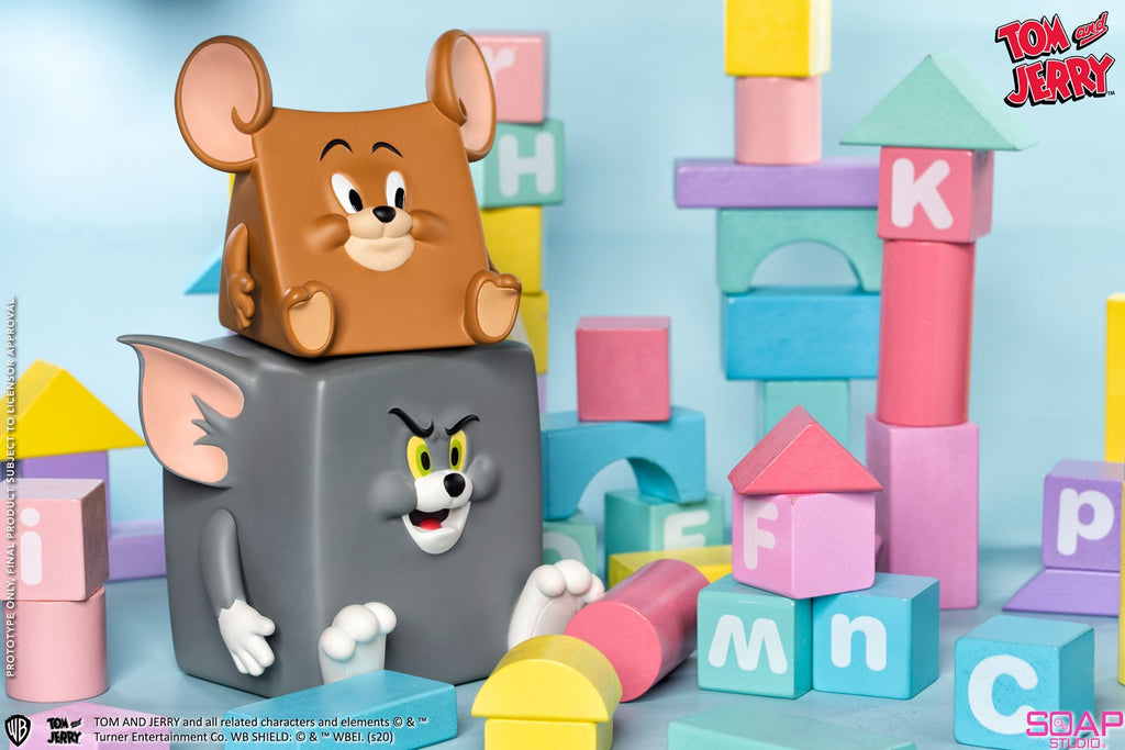 Estátua Tom and Jerry Action Mishap - Tom and Jerry - Soap Studio