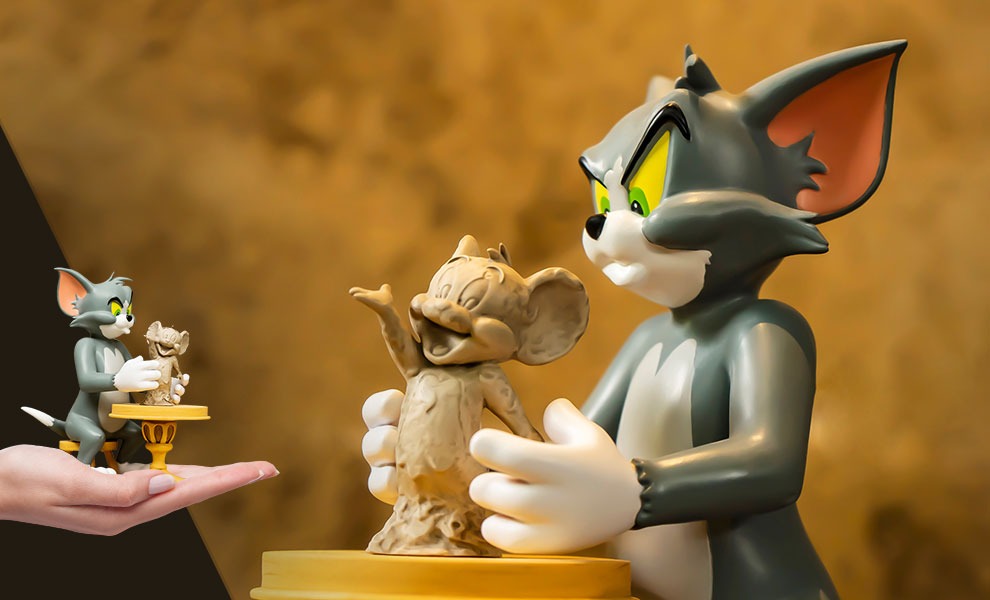 Estátua Tom and Jerry The Sculptor - Tom and Jerry - Soap Studio